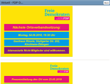 Tablet Screenshot of fdp-kirchheim-teck.de